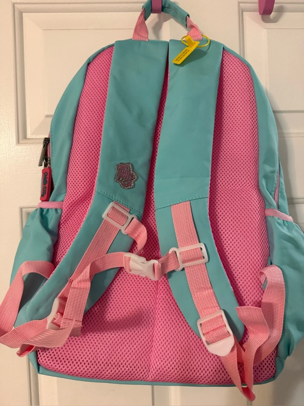🆕 Hello Kitty Backpack - Aqua with Pink Trim